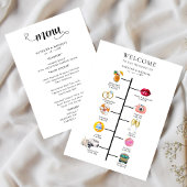 Wedding Program and Wedding Menu メニュー