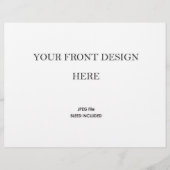 Wedding Program Booklet Printing 5.5x8.5" (正面)