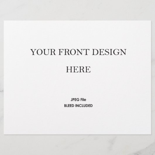 Wedding Program Booklet Printing 5.5x8.5" (正面)