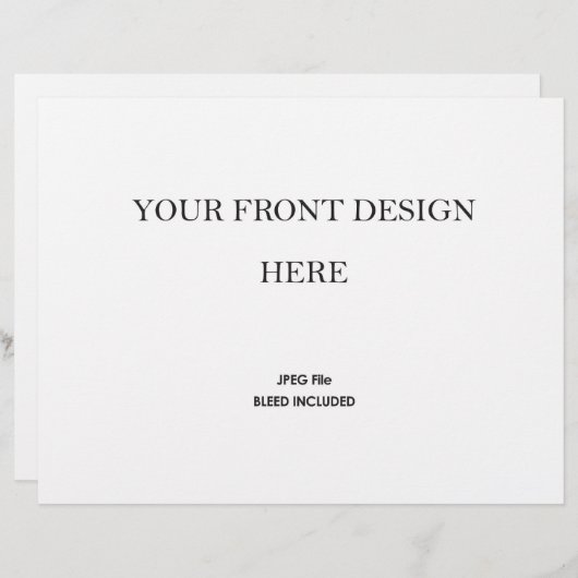 Wedding Program Booklet Printing 5.5x8.5" (正面/裏面)