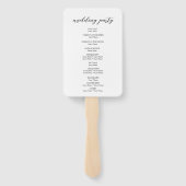 Wedding Program Hand Fan ハンドファン (裏面)