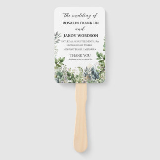 Wedding Program Hand Fan ハンドファン