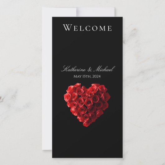 Wedding Program-Heart Shaped Red Roses- (正面)