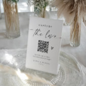 Wedding QR Code Elegant Photo Sharing 台座サイン