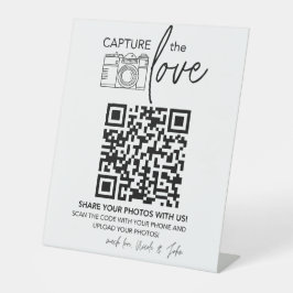 Wedding QR Code Sign | Minimalist Wedding Sign 台座サイン