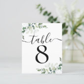 Wedding Reception Eucalyptus Table Number 8 (スタンド正面)