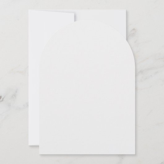 Wedding Reception Gold White Silver Elegant Arch 招待状 (裏面)