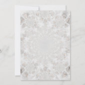 Wedding Reception Gold White Silver Simple Elegant 招待状 (裏面)