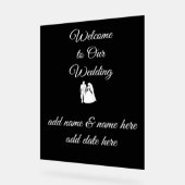 Wedding / Reception Sign アクリルサイン (傾斜)