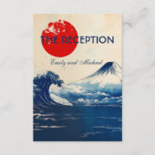 Wedding Recption  Japonesque Harmony with Fuji エンクロージャーカード (正面)