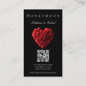 Wedding Registry-Heart Shaped Red Roses- 名刺 (裏面)