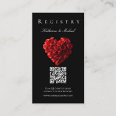 Wedding Registry-Heart Shaped Red Roses- 名刺 (正面)