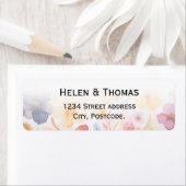 Wedding return address label ラベル (インサイチュ)