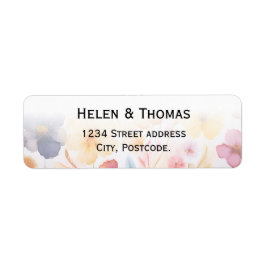 Wedding return address label ラベル
