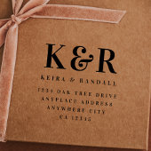 Wedding Return Address Stamp | Mr & Mrs Mailing ラバースタンプ