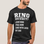 Wedding Ring Security Ring Bearer Tシャツ (正面)