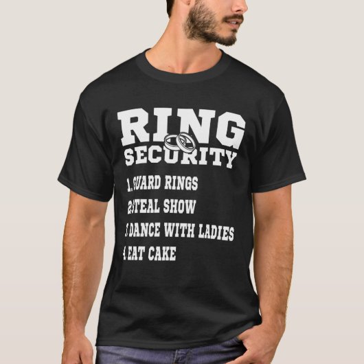 Wedding Ring Security Ring Bearer Tシャツ (正面)