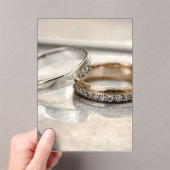 wedding rings アクリル招待状 (インサイチュ (ポータブル))