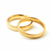 Wedding rings シール (正面)