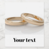 Wedding Rings ワインラベル (シングルラベル)