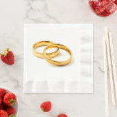 Wedding rings 縁ありランチョンナプキン (インサイチュ)