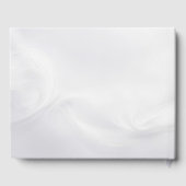 Wedding Rings in Seashell On White Satin ゲストブック (裏面)