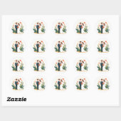 Wedding Romance Sticker ラウンドシール (シート)