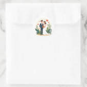 Wedding Romance Sticker ラウンドシール (バッグ)