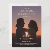 Wedding romantic photo  招待状 (正面)