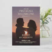 Wedding romantic photo  招待状 (スタンド正面)