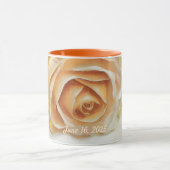 Wedding Rose Wedding Date Gift Mug Cup  マグカップ (中央)
