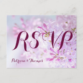 Wedding RSVPカスタマイズ可能 インビテーションポストカード