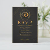 Wedding RSVP Card Midnight Edition | Sacred Union (スタンド正面)