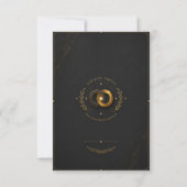 Wedding RSVP Card Midnight Edition | Sacred Union (裏面)