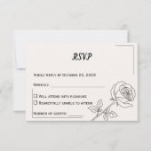 Wedding RSVP Card | Minimal Elegant Design (正面)