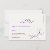 Wedding RSVP Card | Minimal Elegant Design (正面)