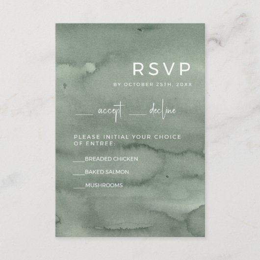 Wedding RSVP Cards (正面)