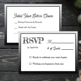  Wedding RSVP & Entrée Choices 招待状