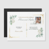 wedding save the date engagement magnet (正面/裏面)