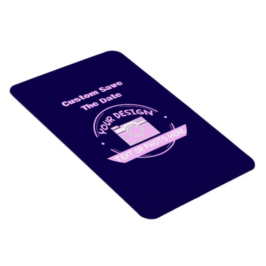 Wedding Save the Date Magnet, Custom Photo Fridge マグネット (右側)