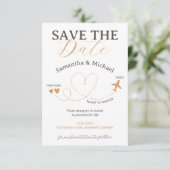 Wedding Save the Date travel flight plane セーブザデート (スタンド正面)