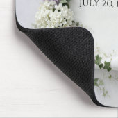 Wedding Scroll with Lilacs and Hydrangea Bouquet マウスパッド (コーナー)