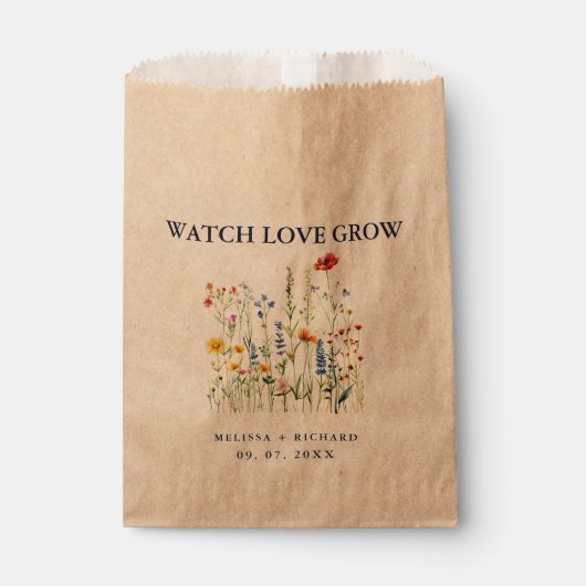 Wedding Seed Packet Favors フェイバーバッグ (正面)