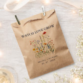 Wedding Seed Packet Favors フェイバーバッグ (クリップ留めされた状態)