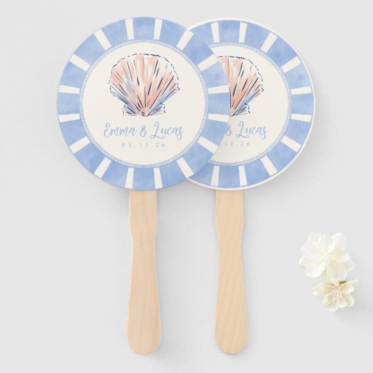 Wedding shell ハンドファン (正面&裏面)