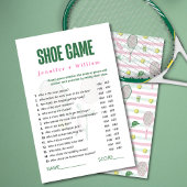 Wedding Shoe Game Tennis Bridal Shower Game
