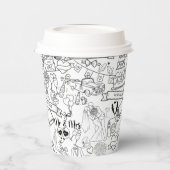 Wedding Shower Brunch Paper Coffee Cups 紙コップ (左)
