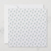 Wedding Shower in Blue Floral カード (裏面)