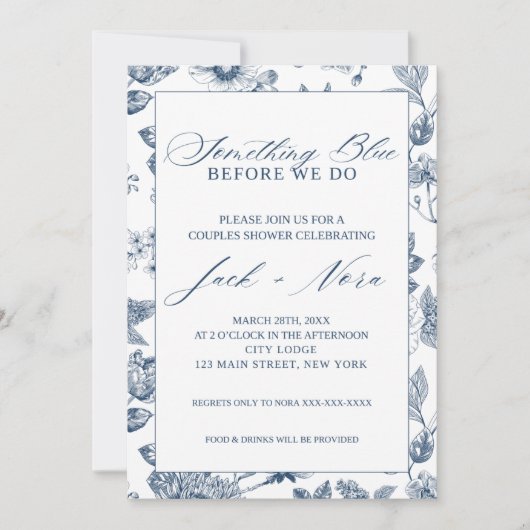 Wedding Shower Invite 招待状 (正面)