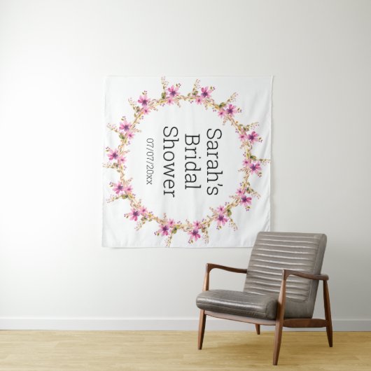 Wedding shower personalized tapestry タペストリー (インサイチュ(横))